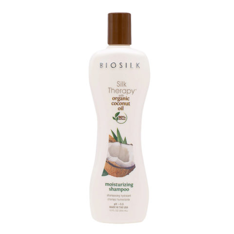 Biosilk Silk Therapy Moisturizing Shampoo With Coconut Oil 355ml - feuchtigkeitsspendendes Shampoo