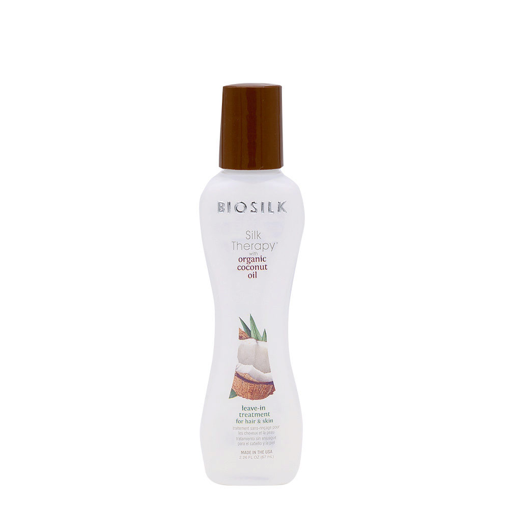 Biosilk Silk Therapy Leave In Treatment Hair Skin With Coconut Oil 67ml - Serum ohne Ausspülen