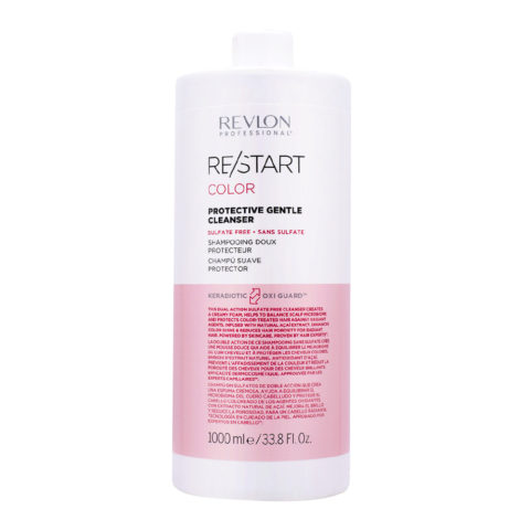 Revlon Restart Color Gentle Shampoo 1000ml - Feines Shampoo ohne Sulfate für gefärbtes Haar