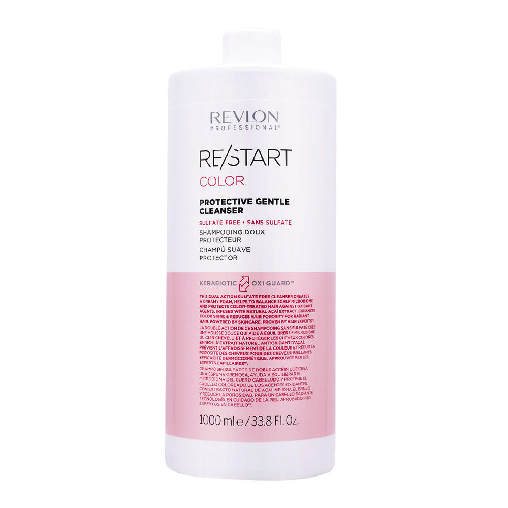 Revlon Restart Color Gentle Shampoo 1000ml - Feines Shampoo ohne Sulfate  für gefärbtes Haar | Hair Gallery