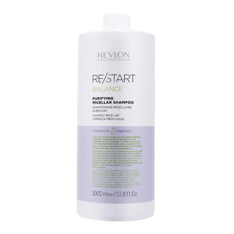 Revlon Restart Balance Purifying Micellar Shampoo 1000ml - Reinigungsshampoo
