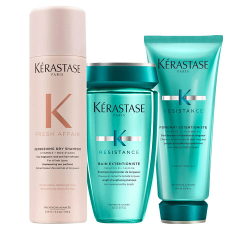 Fresh Affair Refreshing Dry Shampoo 233ml Resistance Bain Extentioniste 250ml Fondant Extentioniste 200ml