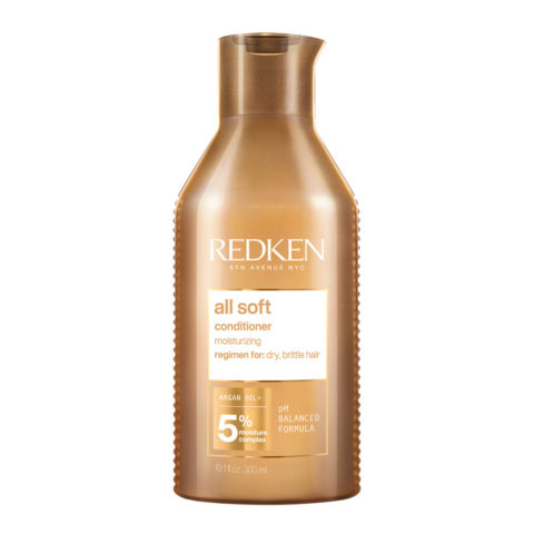 Redken All Soft Conditioner 300ml -  feuchtigkeitsspendender Conditioner für trockenes Haar