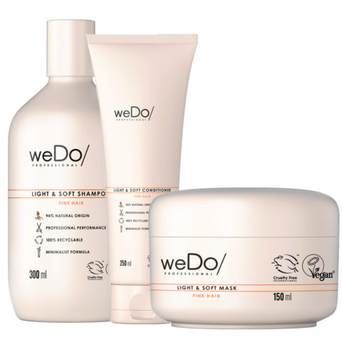 Light & Soft Shampoo 300ml + Soft Conditioner 250ml + Soft Mask 250ml