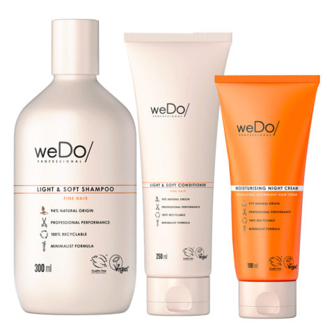 Light & Soft Shampoo 300ml +Soft Conditioner 250ml + Night Cream 90ml