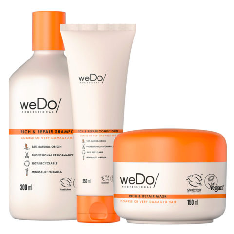 weDo Rich & Repair Shampoo 300ml + Conditioner 250ml + Mask 150ml