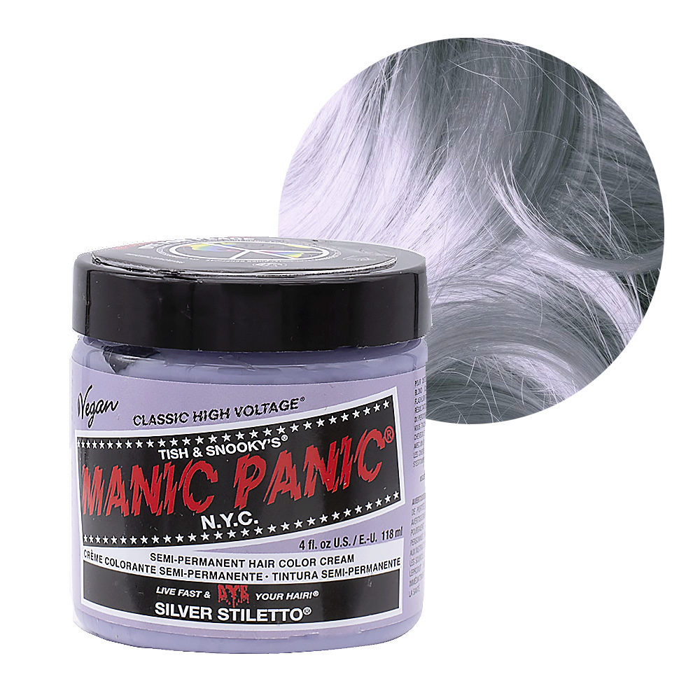 Manic Panic Classic High Voltage Silver Stiletto  118ml - Semi-permanente Farbcreme
