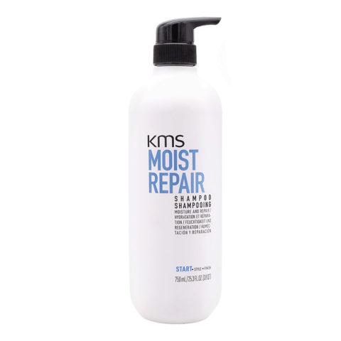 KMS Moist Repair Shampoo 750ml - Shampoo für normales oder trockenes Haar