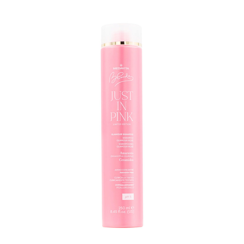 Medavita Blondie Just In Pink Glamour Shampoo 250ml - Pastellrosa Tönungsshampoo