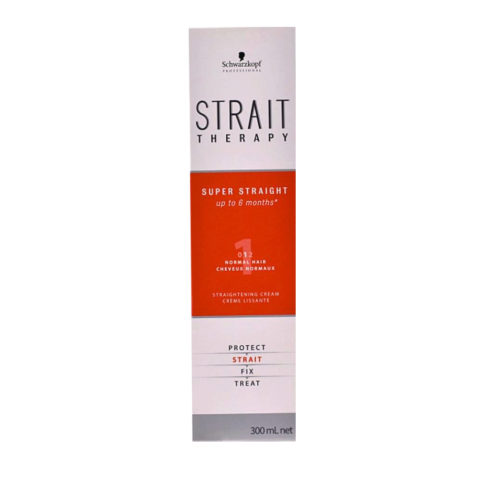 Schwarzkopf Strait Styling Therapy Straightening Curly Hair 0 300 Ml - Glättungssystem für  normales Haar