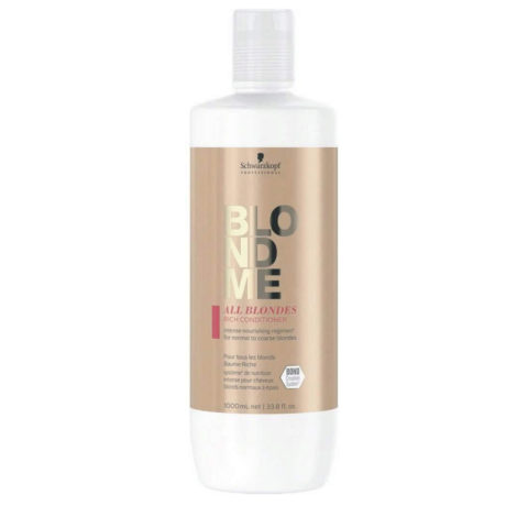 Schwarzkopf BlondeMe All Blondes Rich Conditioner 1000ml - Spülung für kraeftiges blondes Haar