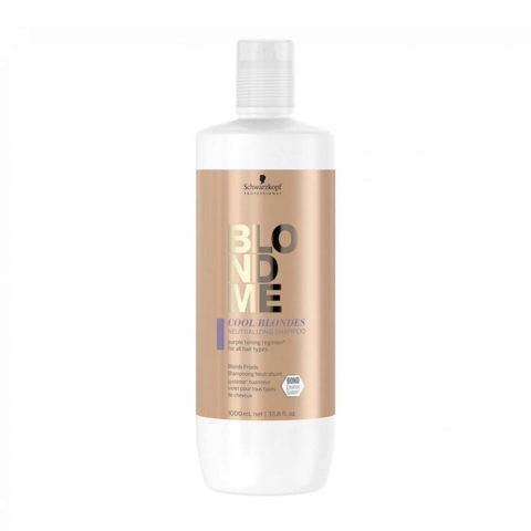 Schwarzkopf Blond Me Neutralisierendes Anti-Gelb-Shampoo für kaltes blondes Haar 1000ml