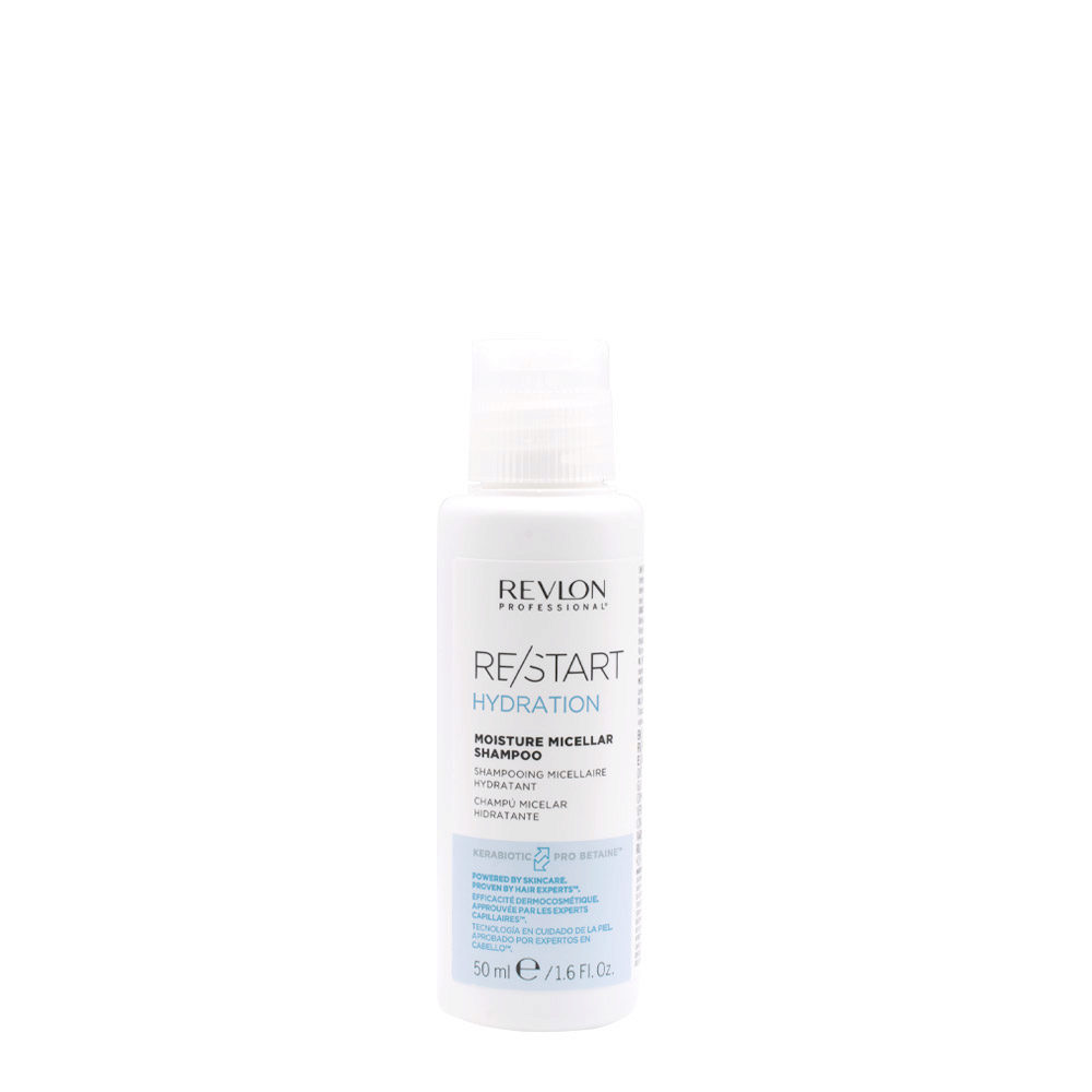 Revlon Restart Hydration Moisture Micellar Shampoo 50ml - Feuchtigkeitsspendendes Shampoo für trockenes Haar