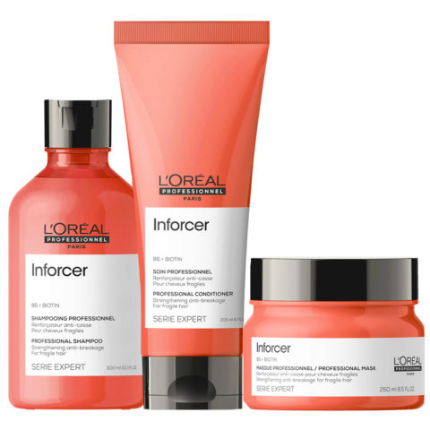L'Oréal Professionnel Paris Serie Expert Inforcer Kit Shampoo 300ml  Conditioner 250ml,  Haarmaske 250ml