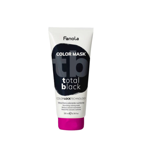 Fanola Color Mask Total Black 200ml - semipermanente schwarze Farbe