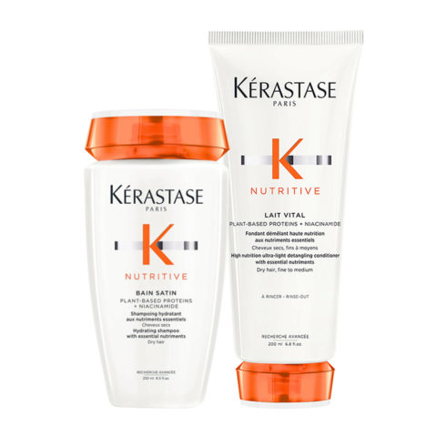 Kerastase Nutritive Bain Satin 250ml Lait Vital 200ml