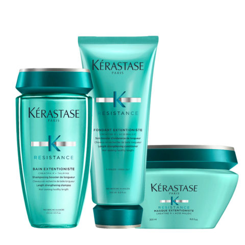 Resistance Bain Extentioniste 250ml Fondant 200ml Masque 200ml