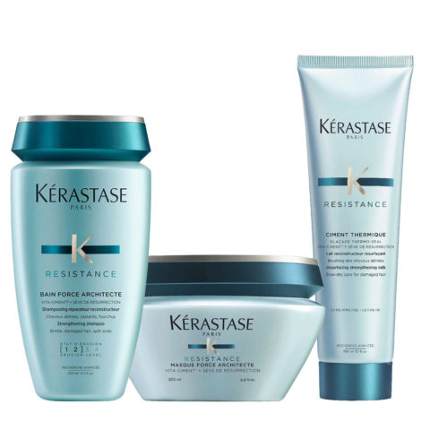 Kerastase Résistance Bain Force Architecte 250ml Mask 200ml Thermique 150ml