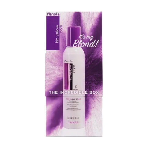 Fanola No Yellow Die unglaubliche Box -Conditioner in Anti-Gelb-Mousse 250ml