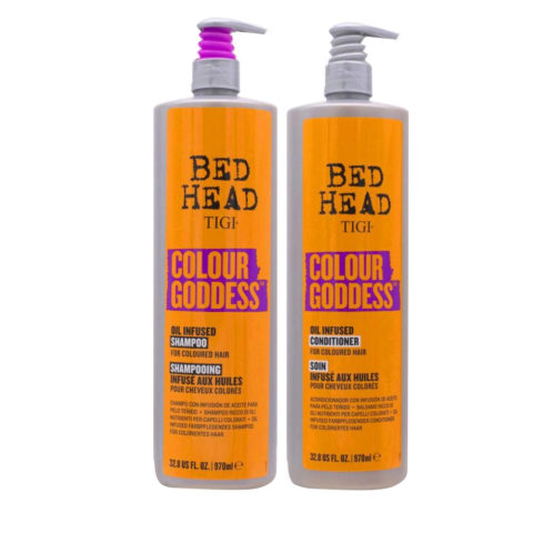 Tigi Bed Head Colour Goddess Oil Infused Shampoo 970ml Conditioner 970ml