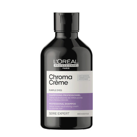 L'Oréal Professionnel Chroma Creme Purple Shampoo 300ml - Anti-Gelb-Shampoo für blondes Haar