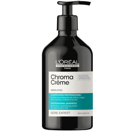 L'Oréal Professionnel Chroma Creme Matte Shampoo 500ml - Mattes Shampoo für dunkelbraunes bis schwarzes Haar