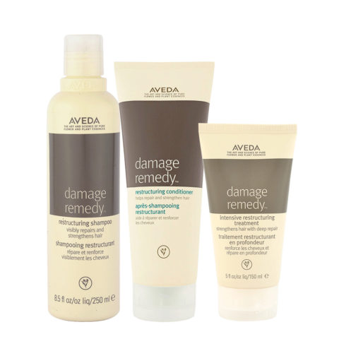 Aveda Damage Remedy Restructuring Shampoo250ml  Conditioner200ml Intensive Restructuring Treatment 150ml