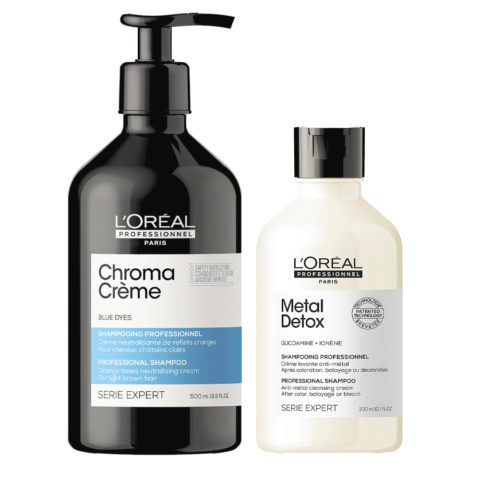 L'Oréal Professionnel Chroma Creme Ash Shampoo 500ml Metal Detox Shampo300ml
