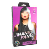 Manic Panic Raven Virgin Downtown Diva Perücke - schwarz-weiße Perücke