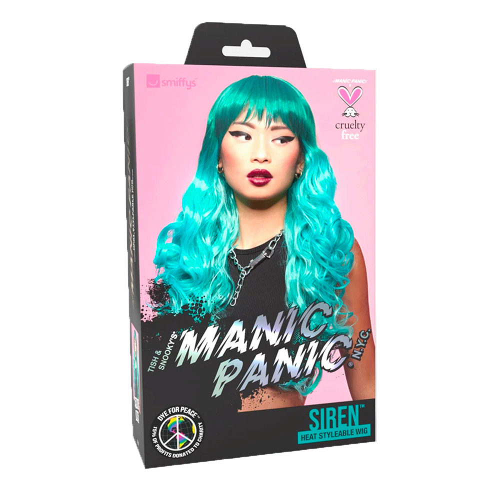 Manic Panic Mermaid Ombre Siren Wig - blaugrüne Perücke