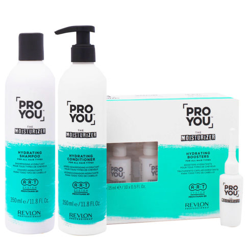 Pro You The Moisturizer Shampoo350ml Conditioner350ml Boosters10x15ml