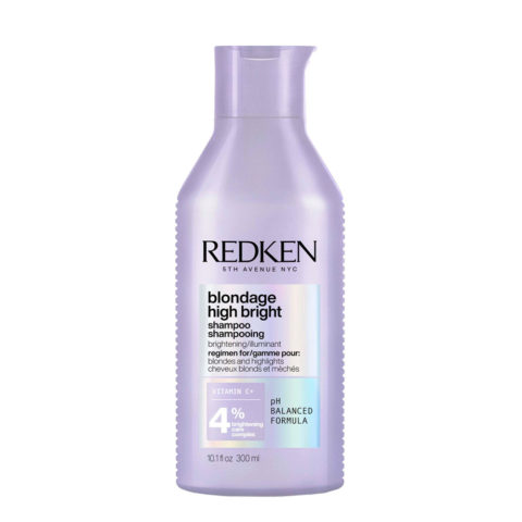 Redken Blondage High Bright Shampoo 300ml - Shampoo für blondes und glänzendes Haar