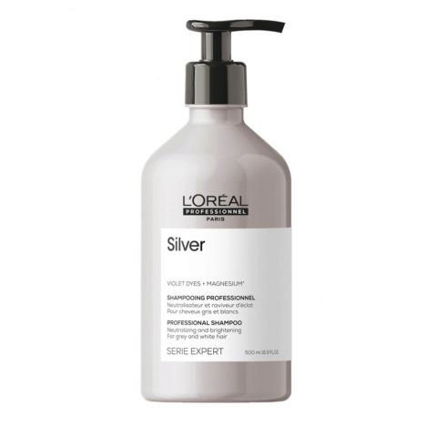 L'Oréal Professionnel Paris Serie Expert Silver Shampoo 500ml - Anti-Gelbstich Shampoo