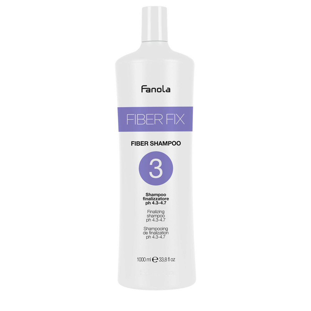 Fanola Fibre Fix Fiber Shampoo Nr. 3 1000ml - Finalizer Shampoo ph4.3-4.7