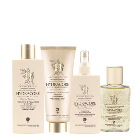 Tecna Hydracore Hydrating&Volumizing Shampoo250ml Mask200ml Perfector200ml Oil100ml
