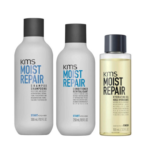 Moist Repair Shampoo 300ml Conditioner 250ml Hydrating Oil 100ml