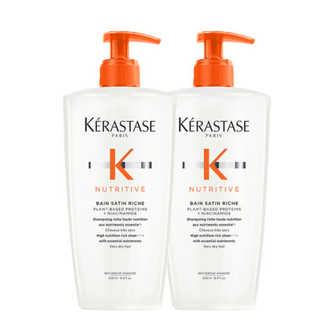 Kerastase Nutritive Bain Satin Rich 500ml X2