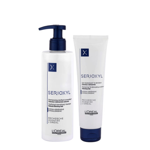 L'Oreal Serioxyl Clarifying Densifying Shampoo250ml Thickening Conditioner150ml