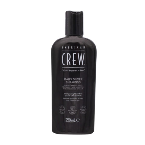 American Crew Daily Silver Shampoo 250ml - Shampoo für graues Haar zur täglichen Anwendung
