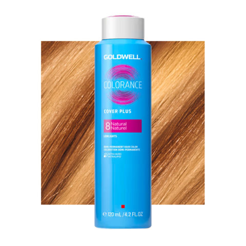 8 Natural Naturel Goldwell Colorance Cover Plus Can 120ml - hellblond