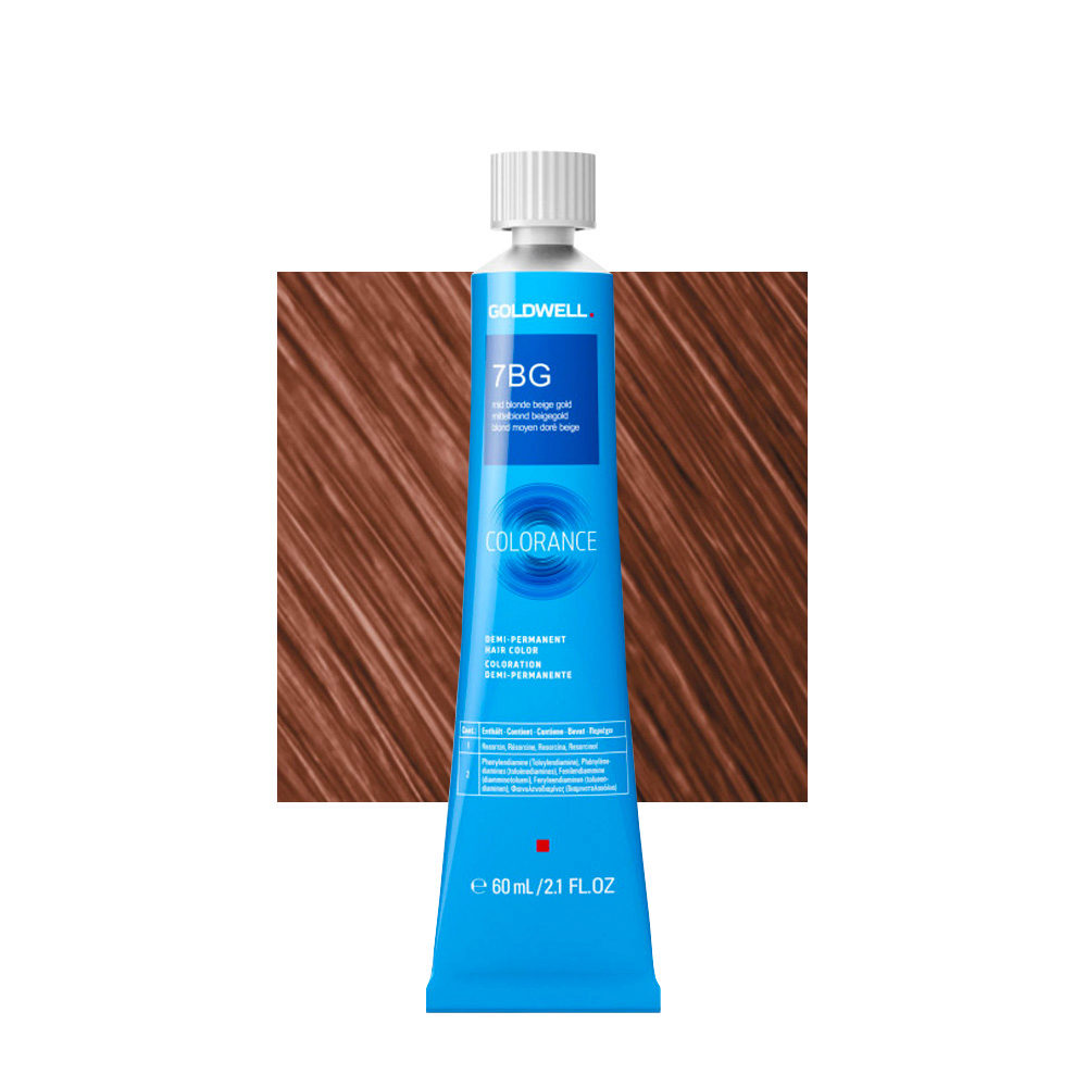 7BG  Mittelgoldbeige blond Goldwell Colorance Warm browns tb 60ml