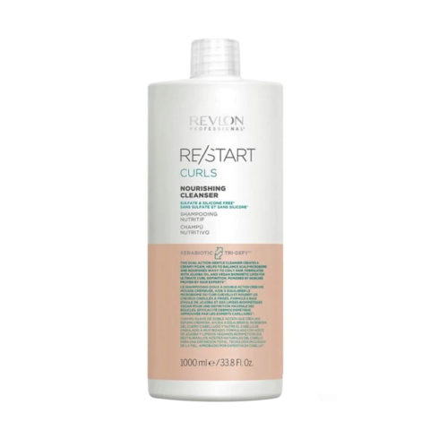 Revlon Restart Curly Nourishing Cleanser 1000ml - Shampoo für lockiges Haar