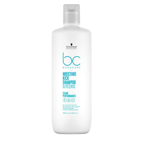 Schwarzkopf BC Bonacure Moisture Kick Shampoo Glycerol 1000ml - Shampoo für  trockenes Haar