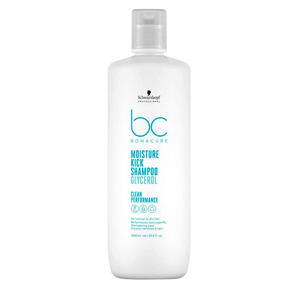 Schwarzkopf BC Bonacure Moisture Kick Shampoo Glycerol 1000ml - Shampoo für  trockenes Haar