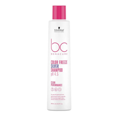 Schwarzkopf BC Bonacure Color Freeze Silver Shampoo pH 4.5 250ml - pigmentiertes Shampoo für kühle Farbtöne