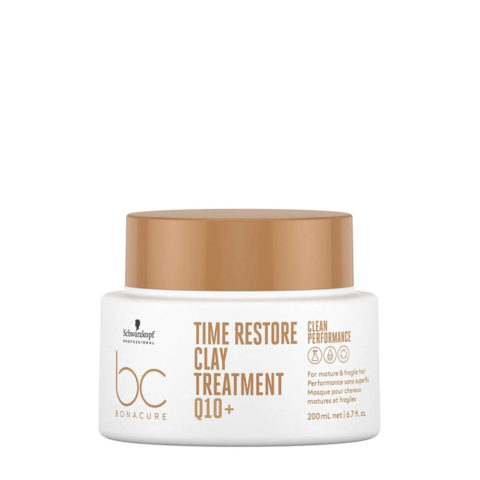 Schwarzkopf BC Bonacure Time Restore Clay Treatment Q10+ 200ml - Maske für reifes Haar