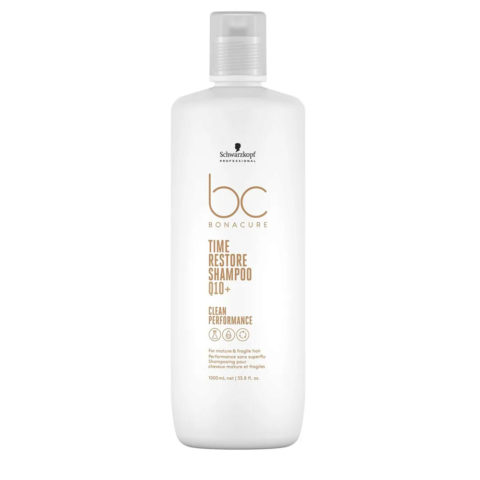 Schwarzkopf BC Bonacure Time Restore Shampoo Q10+ shampoo 1000ml - Shampoo fuer reifes Haar