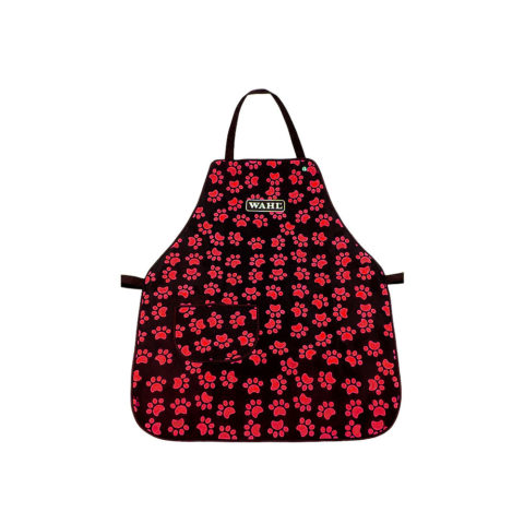 Wahl Pro Pet Paw Print Apron Black & Coral - Schürze für Hundefriseur