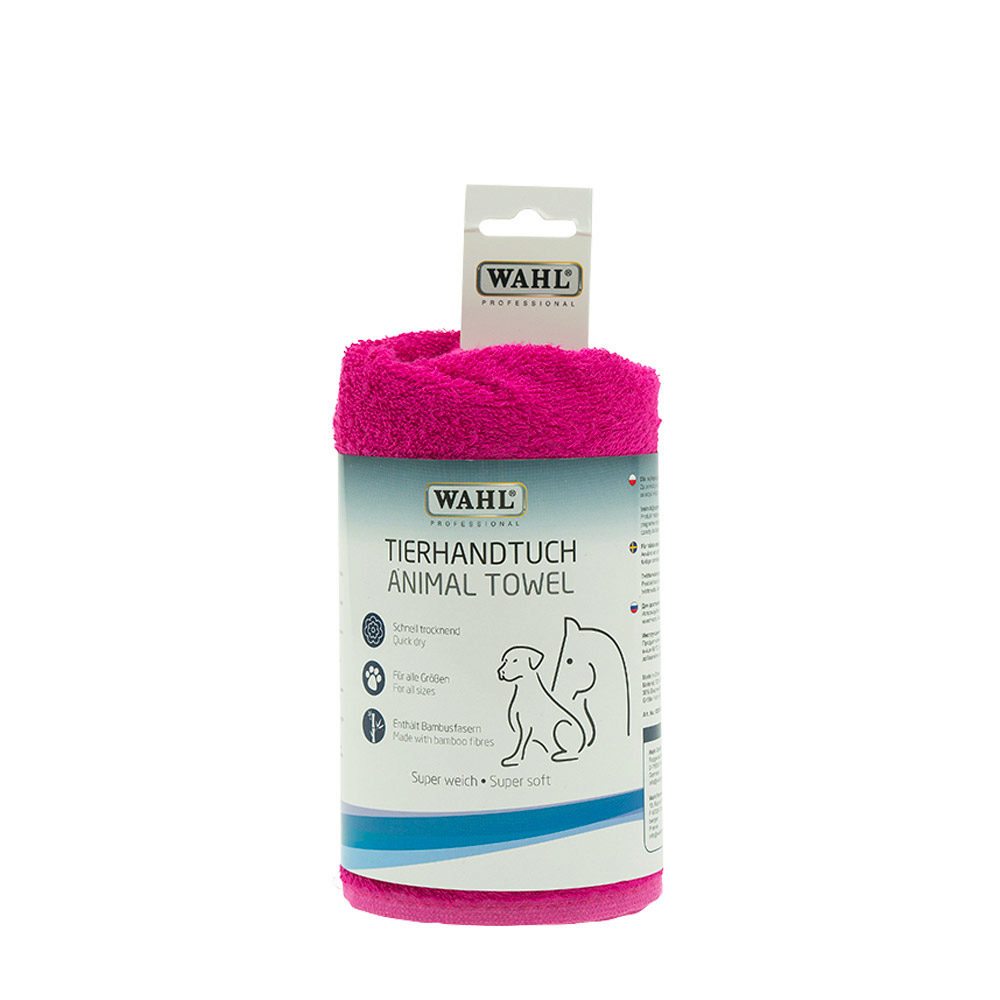 Wahl Pro Pet Towel Bamboo Pink - rosa Handtuch aus Bambus und Baumwolle für Haustiere
