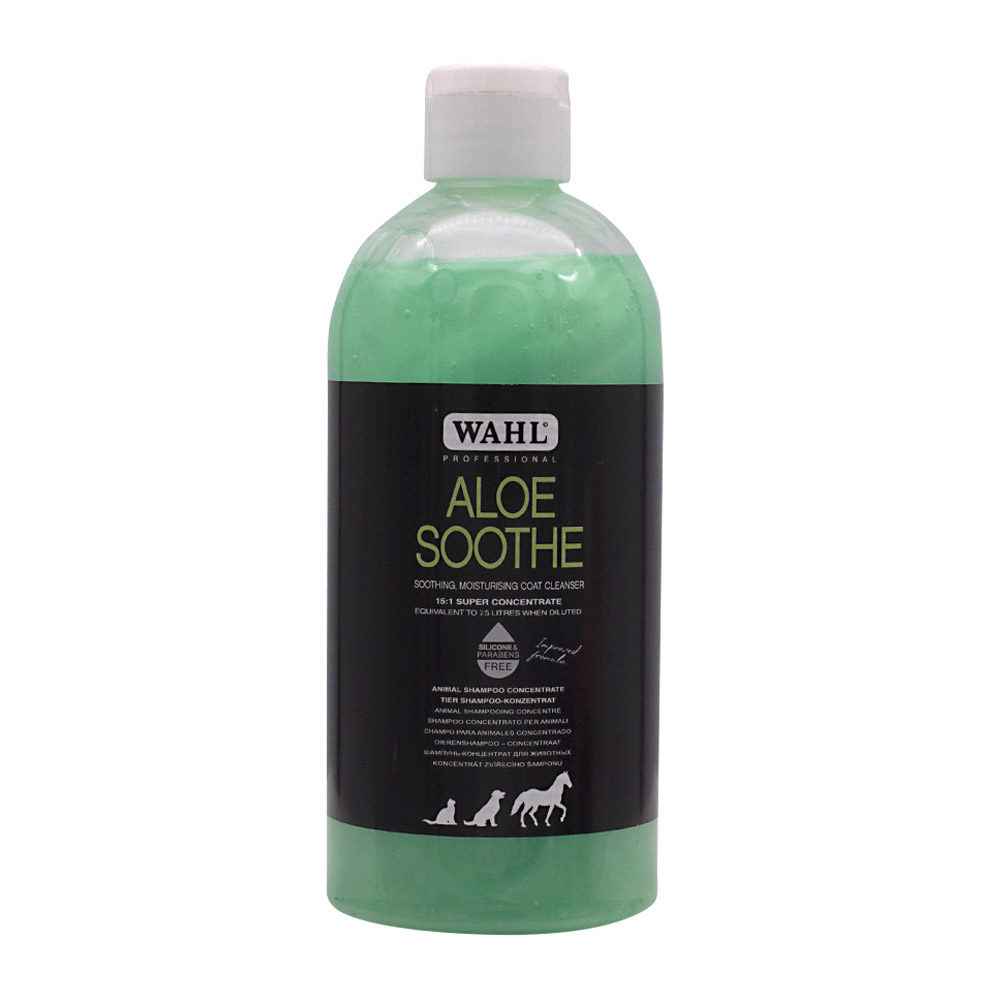Wahl Pro Pet Aloe Soothe Shampoo 500ml - konzentriertes Aloe-Shampoo für Tiere